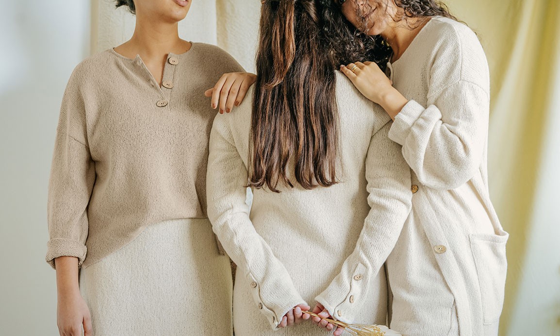 Pull en maille  effet tricot