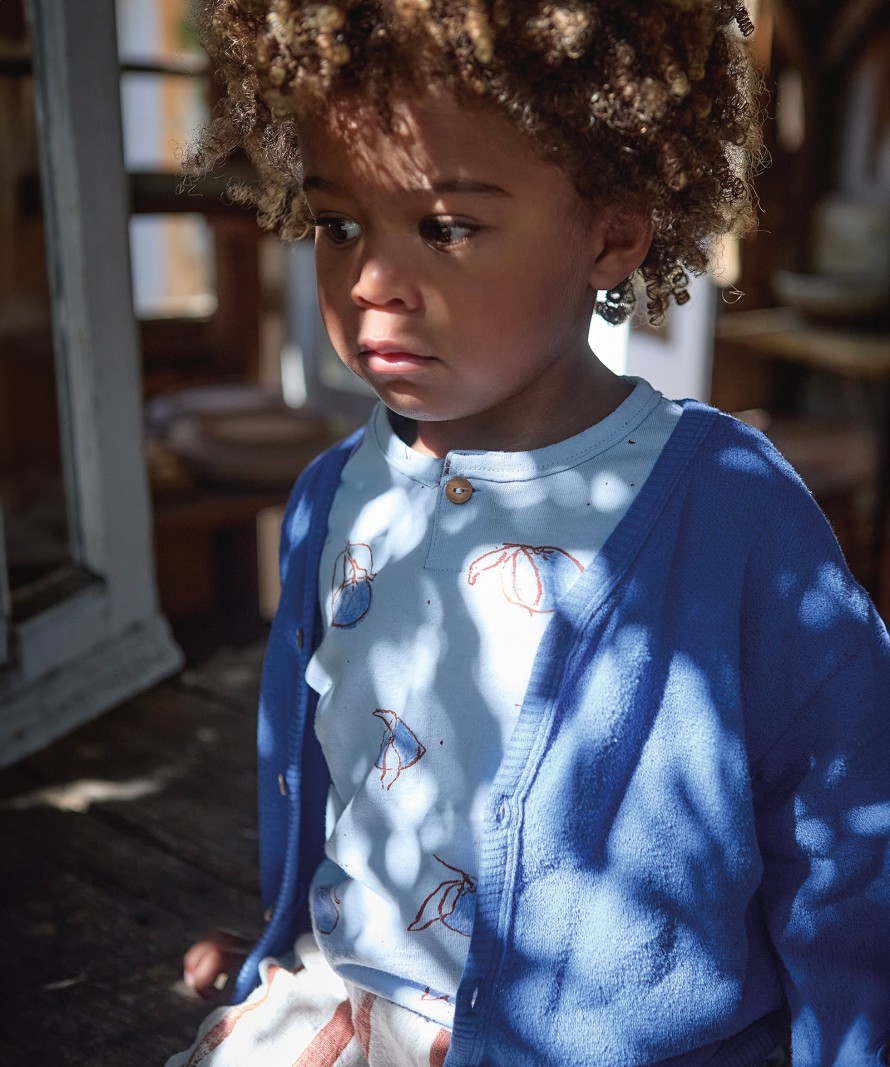 Cardigan in maglia con filato Re(Play)