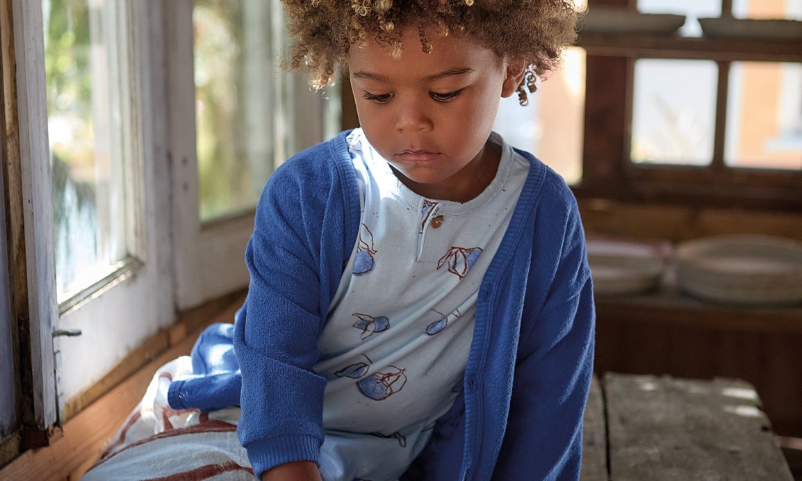 T-shirt en mlange de coton biologique et coton recycl