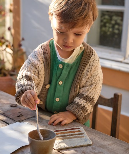 Mono de tejido en algodón orgánico Mono de tejido en algodón orgánico