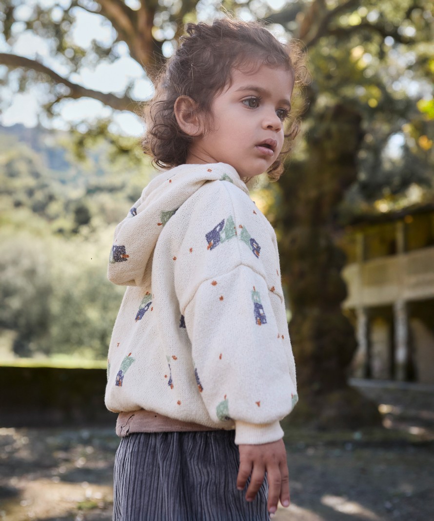 Pull en maille avec mlange de fibres naturelles et recycles