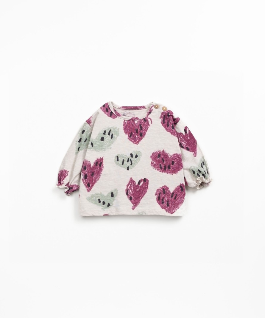 Knit jumper with natural fibers