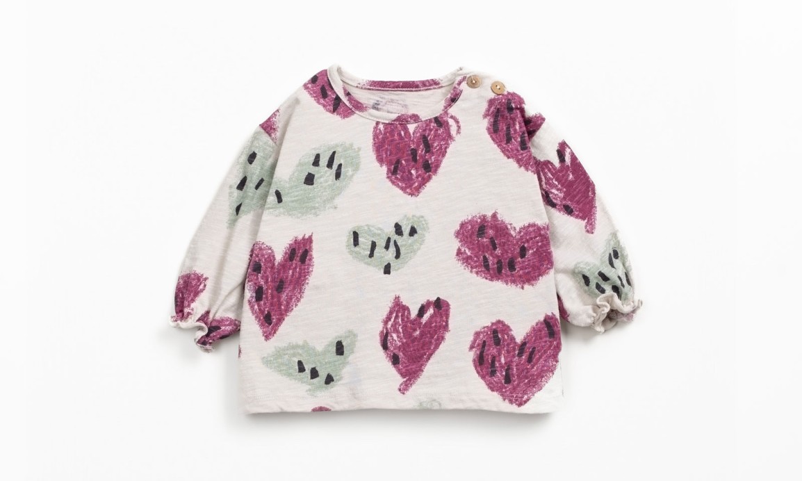 Knit jumper with natural fibers