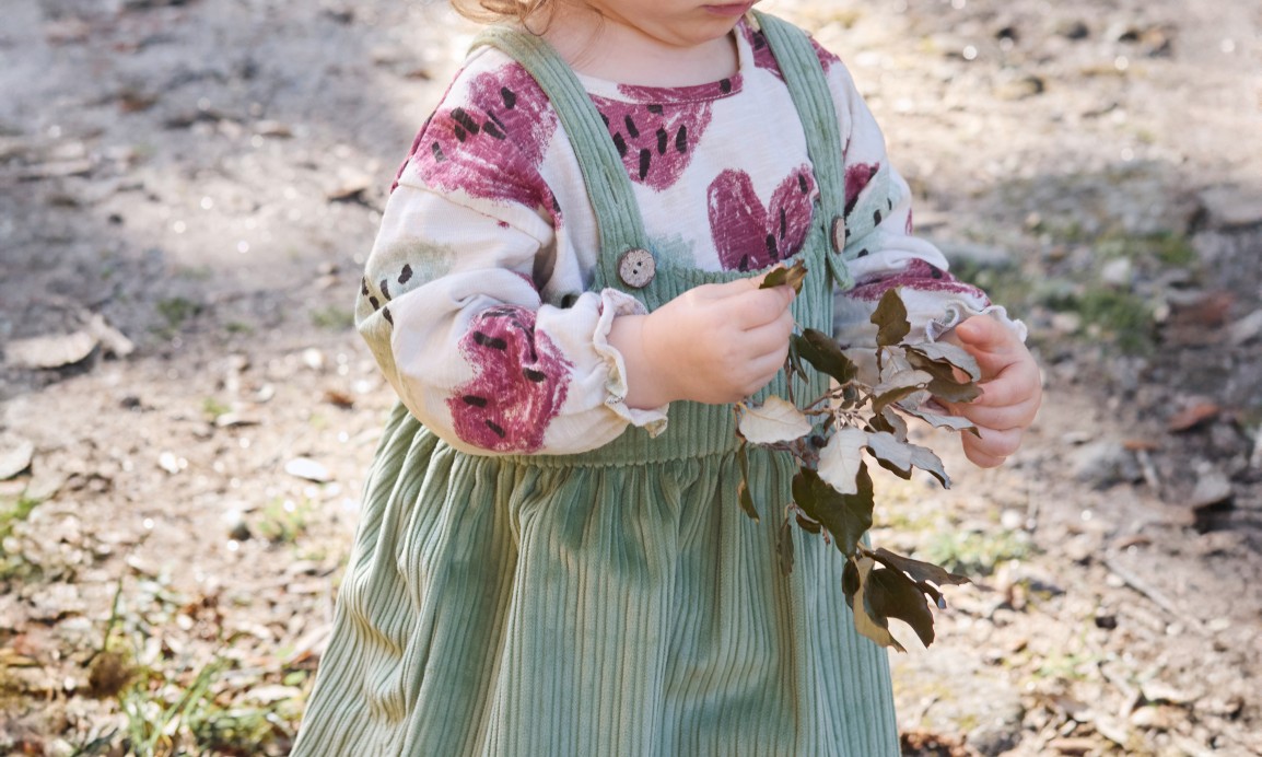 Robe en velours c�tel�