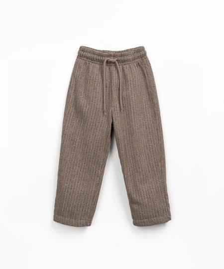 Pantaloni in misto fibre naturali