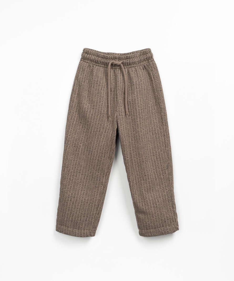 Pantaln con mezcla de fibras naturales