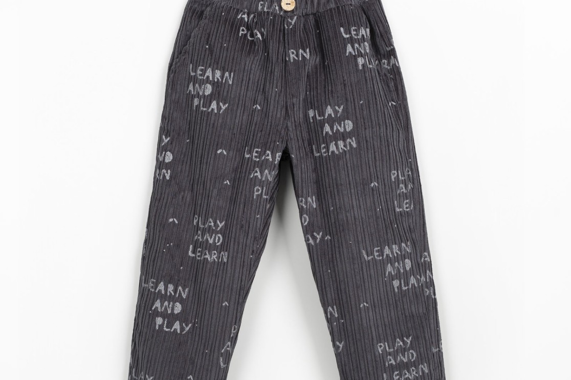 Pantaloni in velluto a coste con miscela di fibre