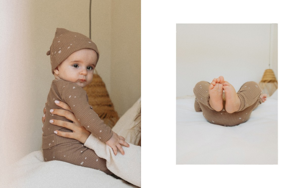 Leggings de malha com estampado 