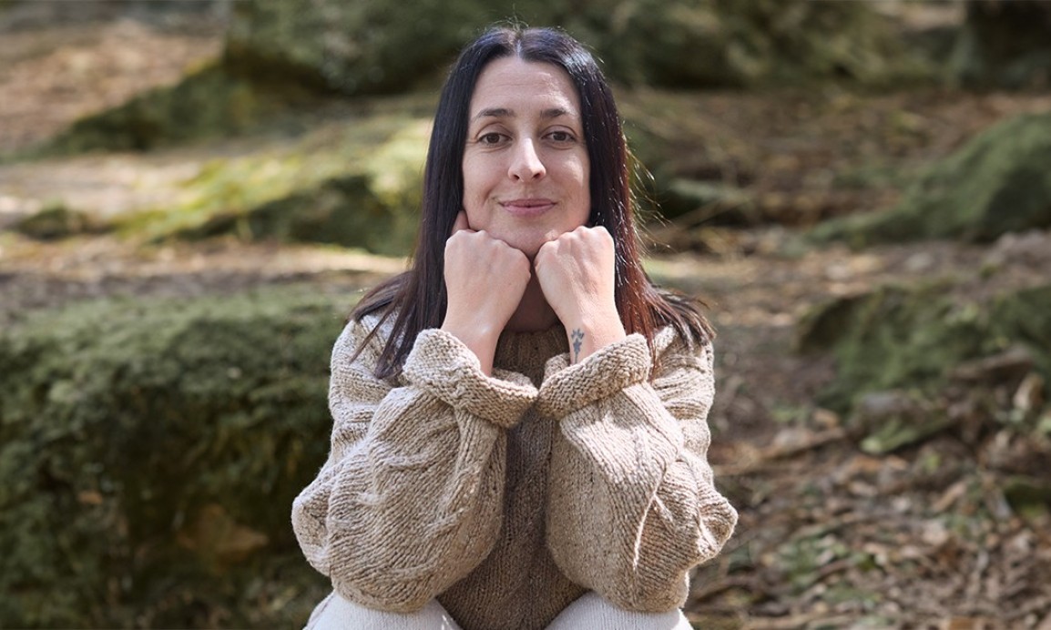 Knitted tricot sweater