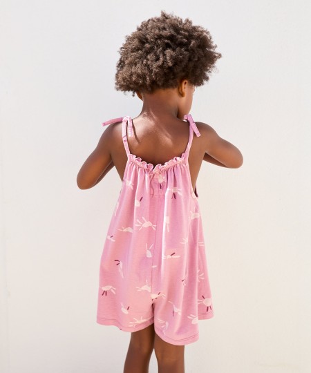 Combinaison en maille de coton avec imprim?