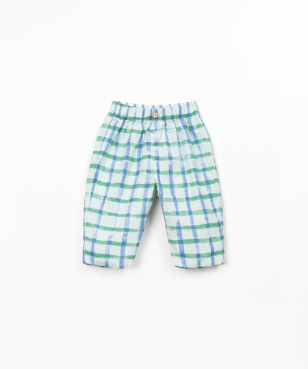 Pantalon en tissu avec fibres naturelles Pantalon en tissu avec fibres naturelles