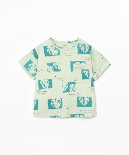 T-shirt in misto fibre naturali