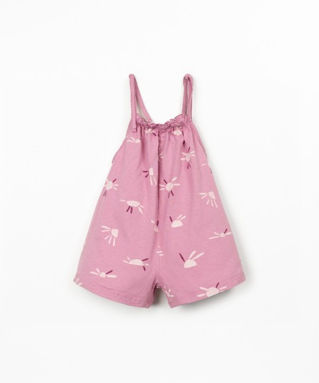 Combinaison en maille de coton avec imprim?