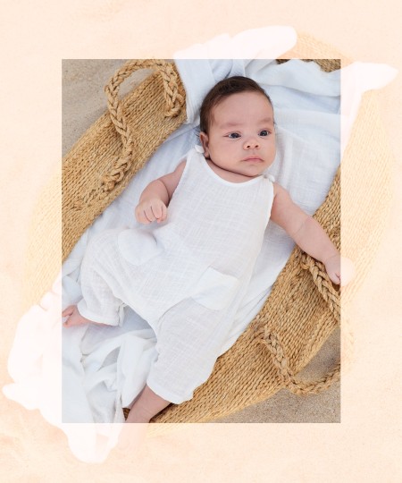 Tuta in tessuto di cotone biologico