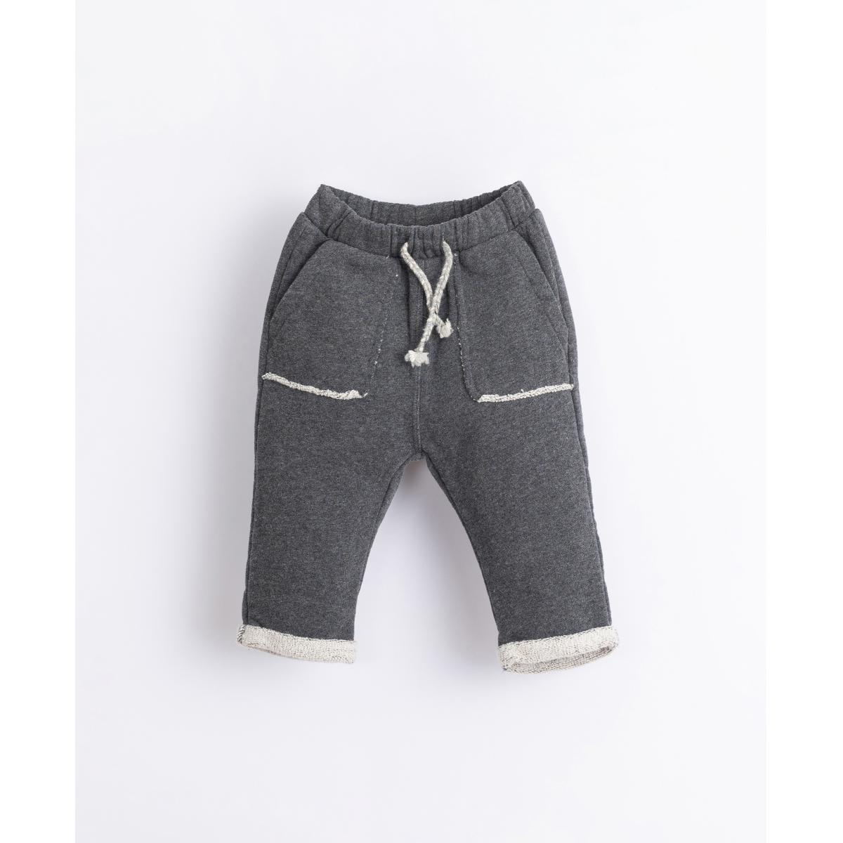 Baby boy organic cotton trousers with fleece inside PlayUp